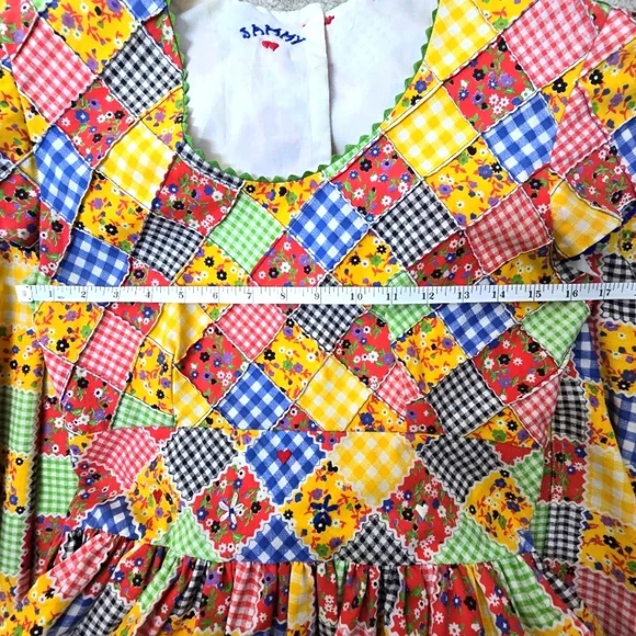 Colorful Patchwork Maxi Dress - Picture 7 of 7